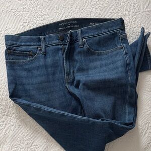 Banana Republic Dark Blue Straight-Leg Jeans